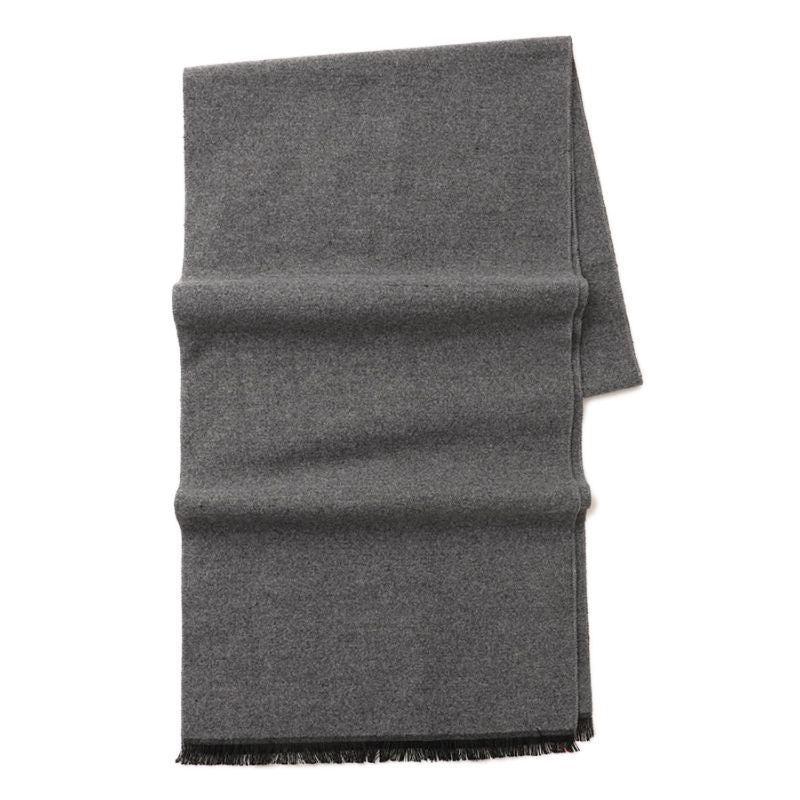 Men's Grey Wool Scarf
