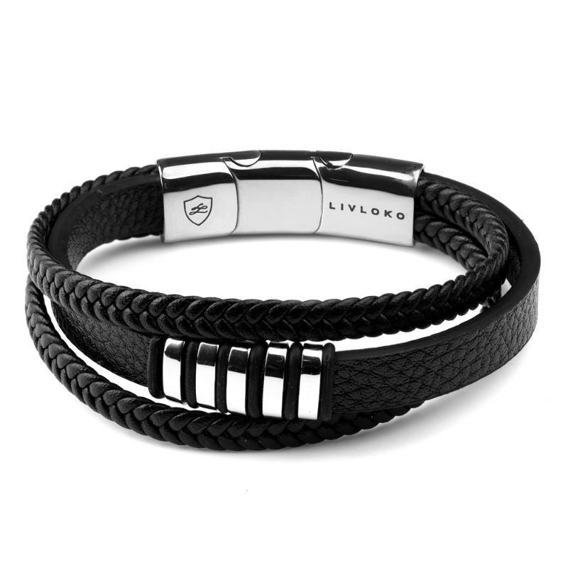 Handmade Multilayer Leather Clasp Bracelet