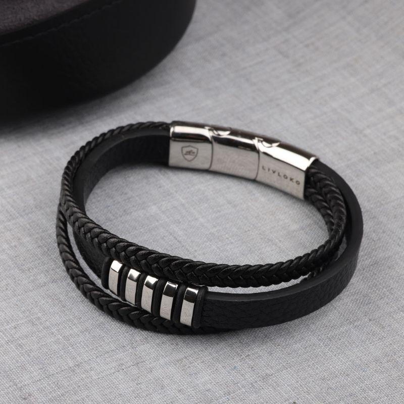 Handmade Multilayer Leather Clasp Bracelet