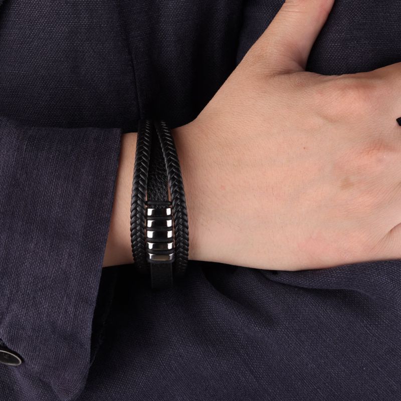 Handmade Multilayer Leather Clasp Bracelet