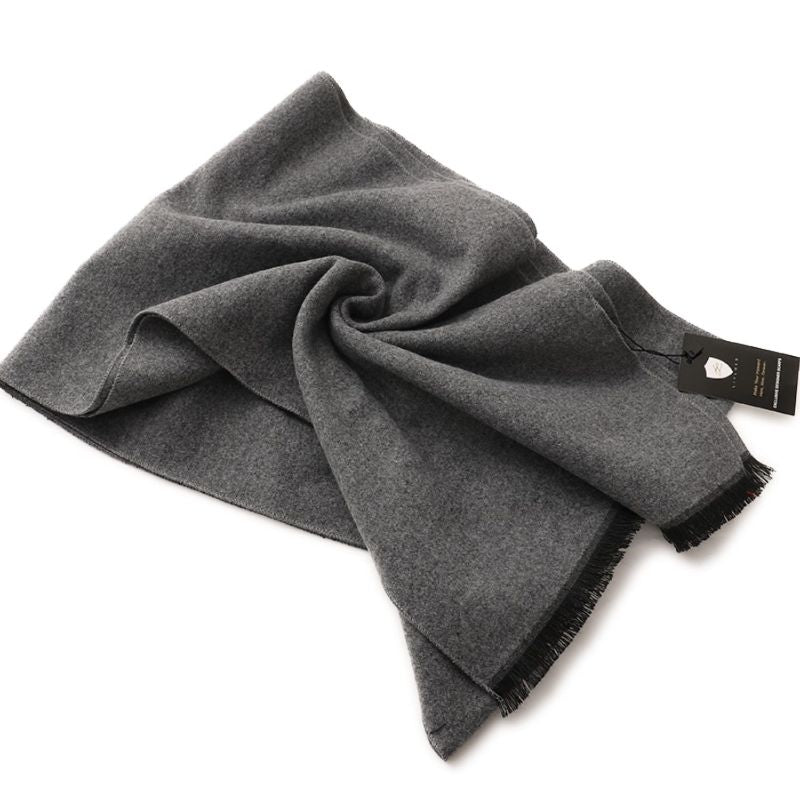 Men's Grey Wool Scarf