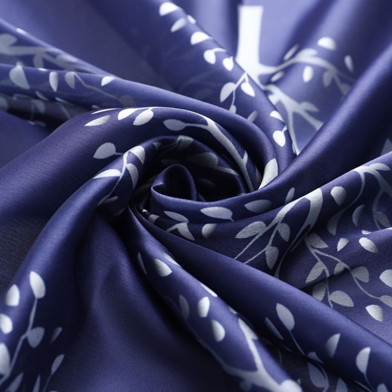 Blue Silver Mulberry Tree Scarf