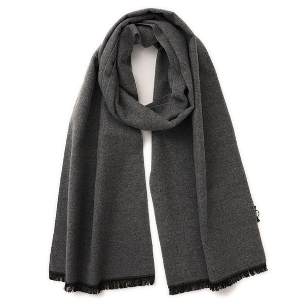 Men's Grey Wool Scarf
