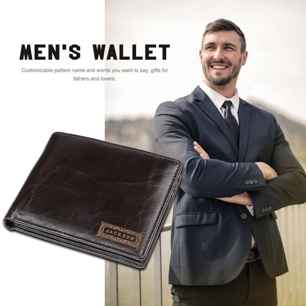 Personalised Men's Leather Vintage Wallet - Livloko London