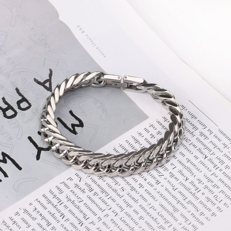  silver men's bracelet 