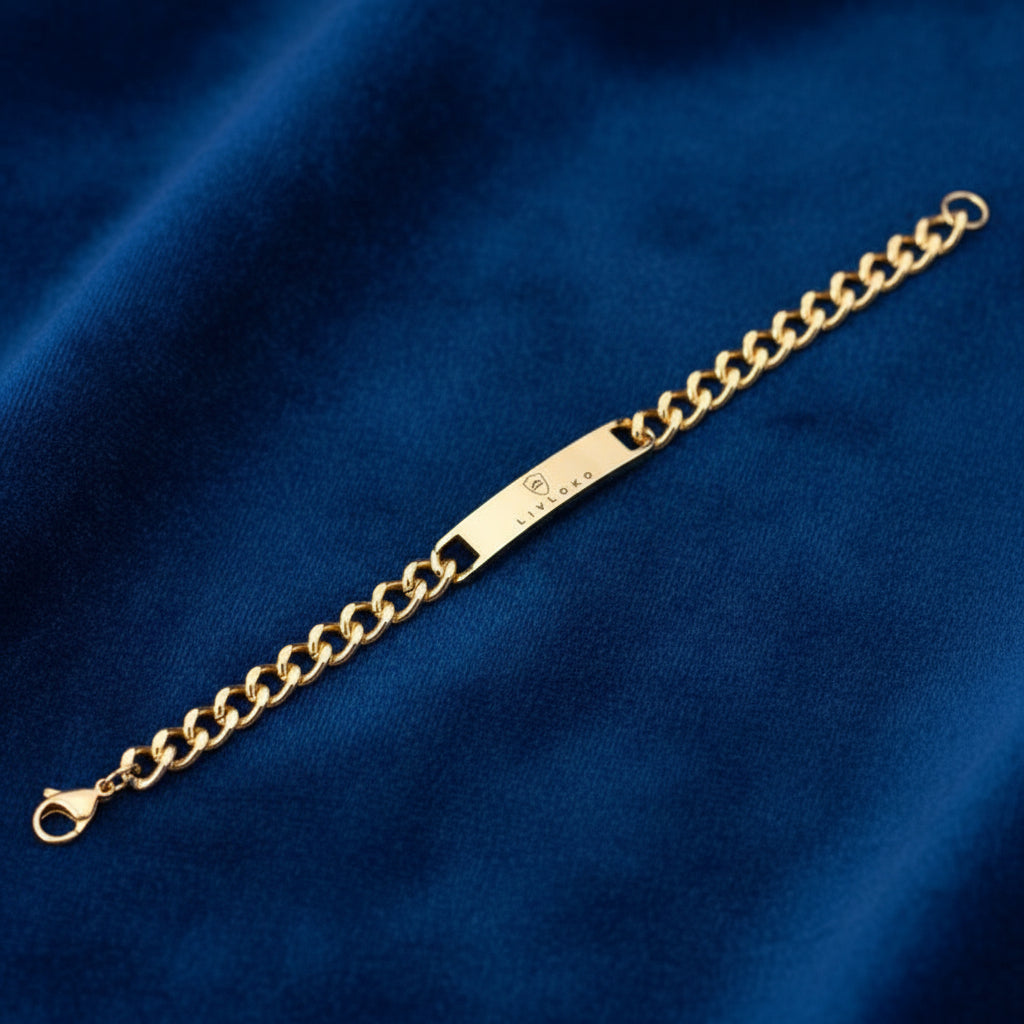 mens gold bracelets UK