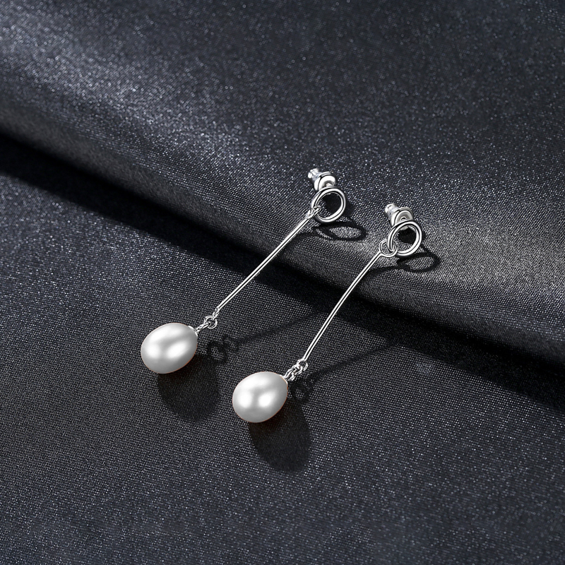 pearl drop earrings bridal
