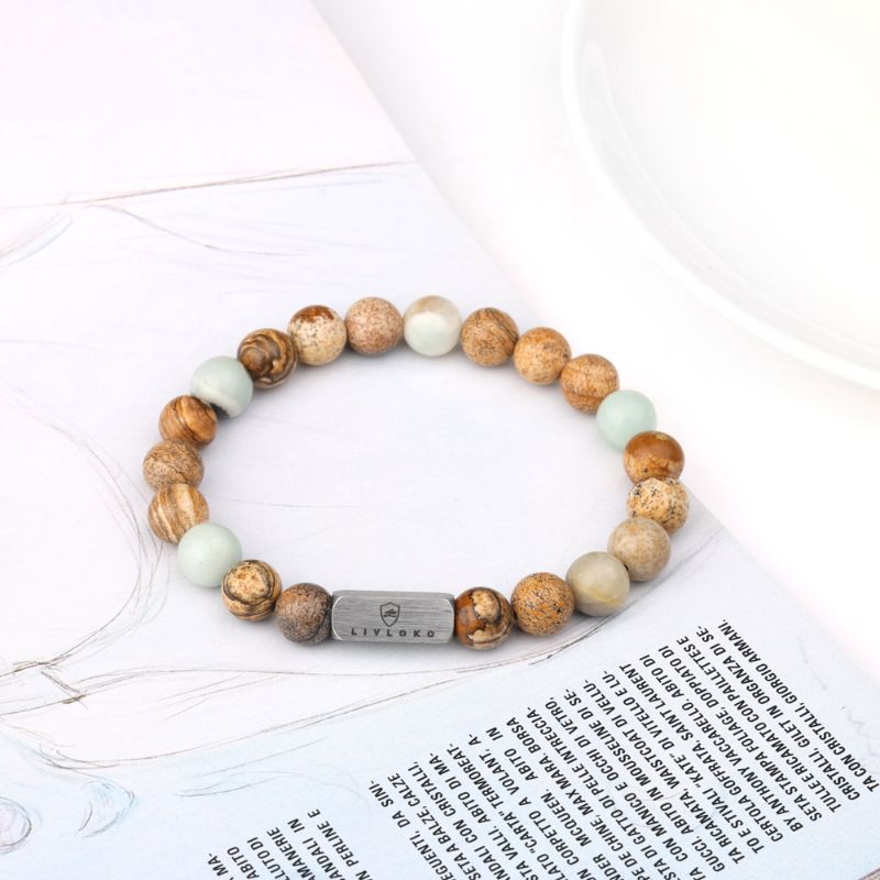 Jasper and Amazonite Bracelet