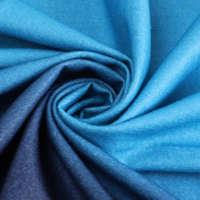 Navy & Baby Blue Pashmina Shawl, close-up of the fabric