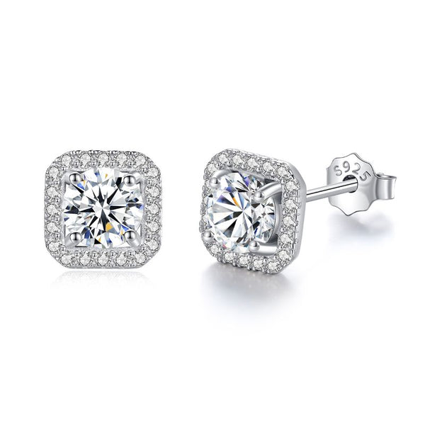 moissanite stud earrings