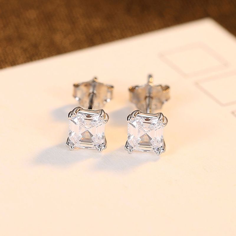 cubic zirconia stud earrings