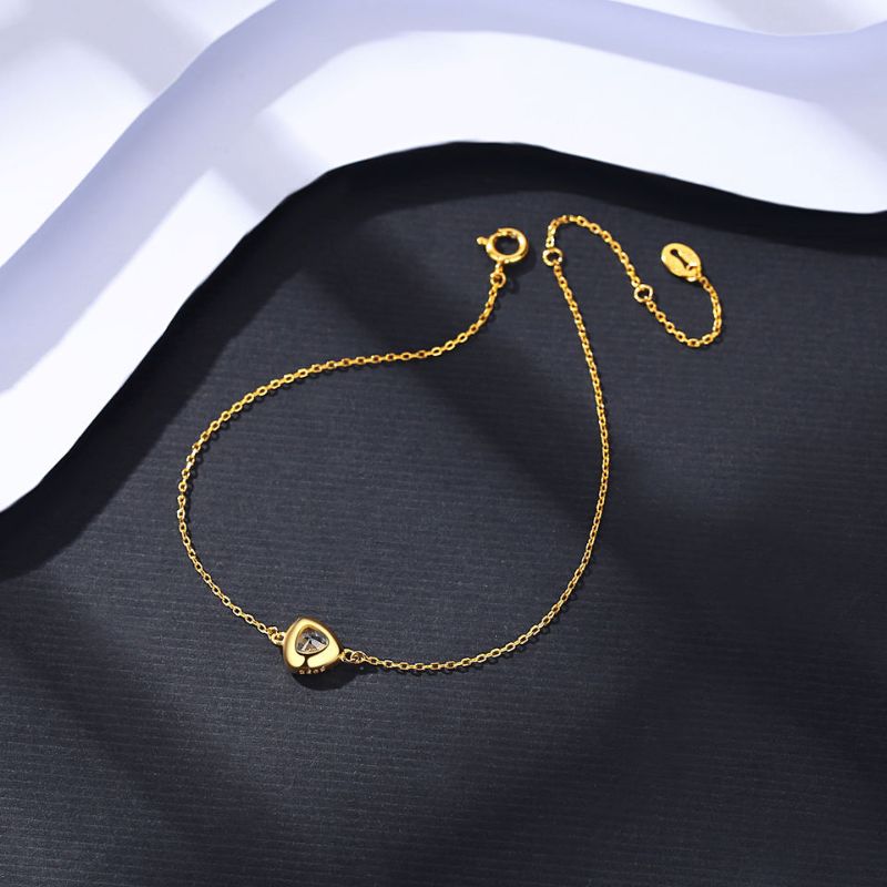 Gold Plated Sterling Silver Coloured Zirconia Bracelet