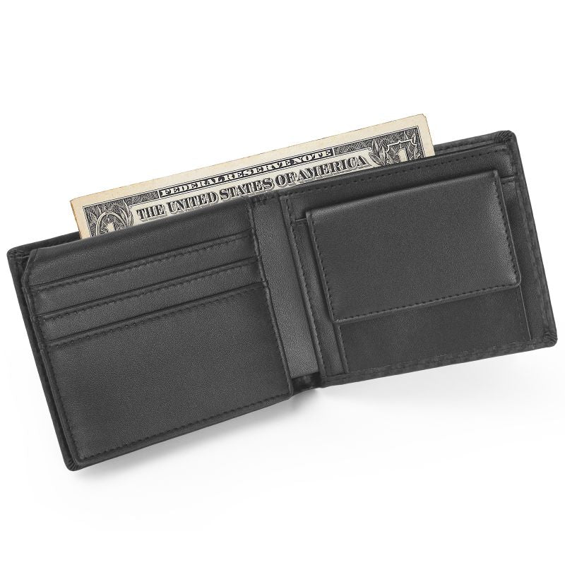 RFID Carbon Fibre Leather Card Wallet MX2