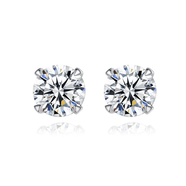 moissanite stud earrings