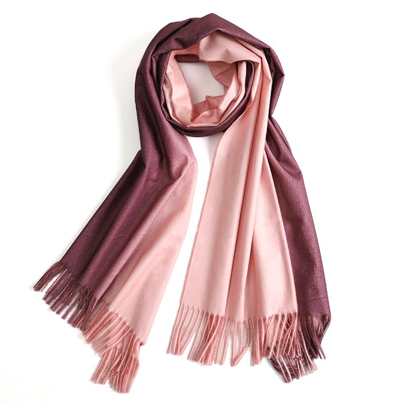 brown pink scarf