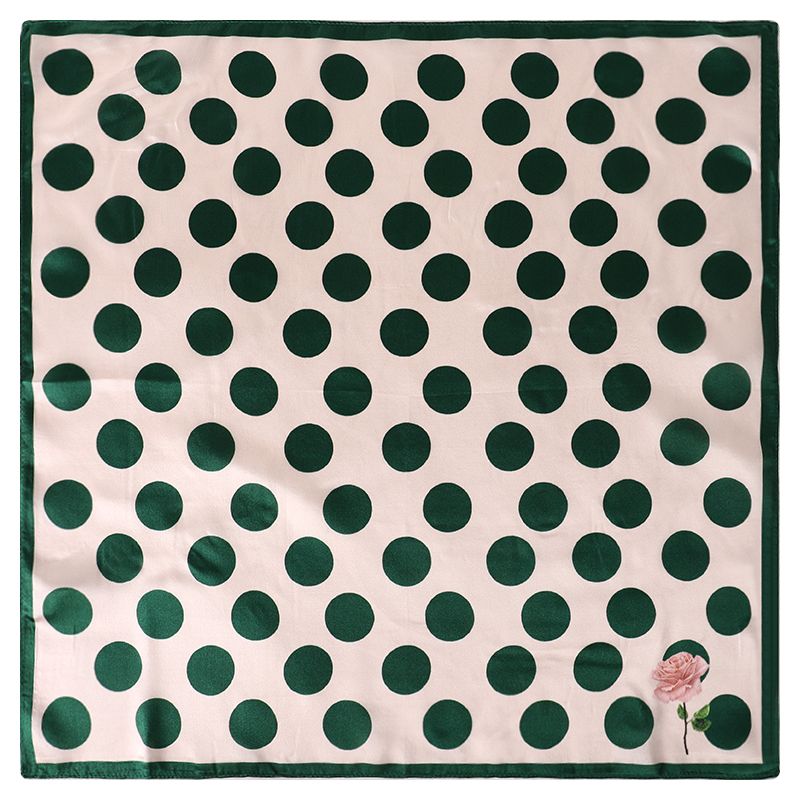 dotted Square Silk Scarf