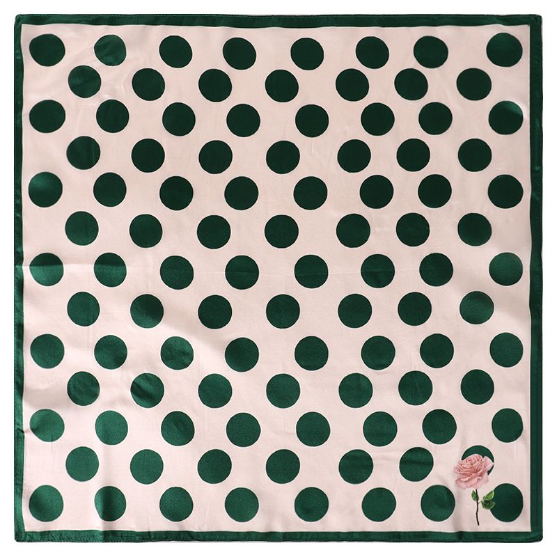 green silk scarf